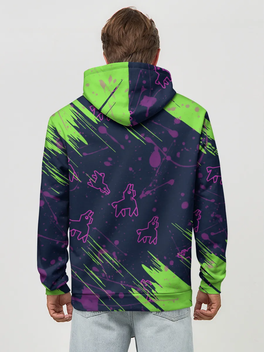 Худи мужской база хлопок / FORTNITE LAMA.