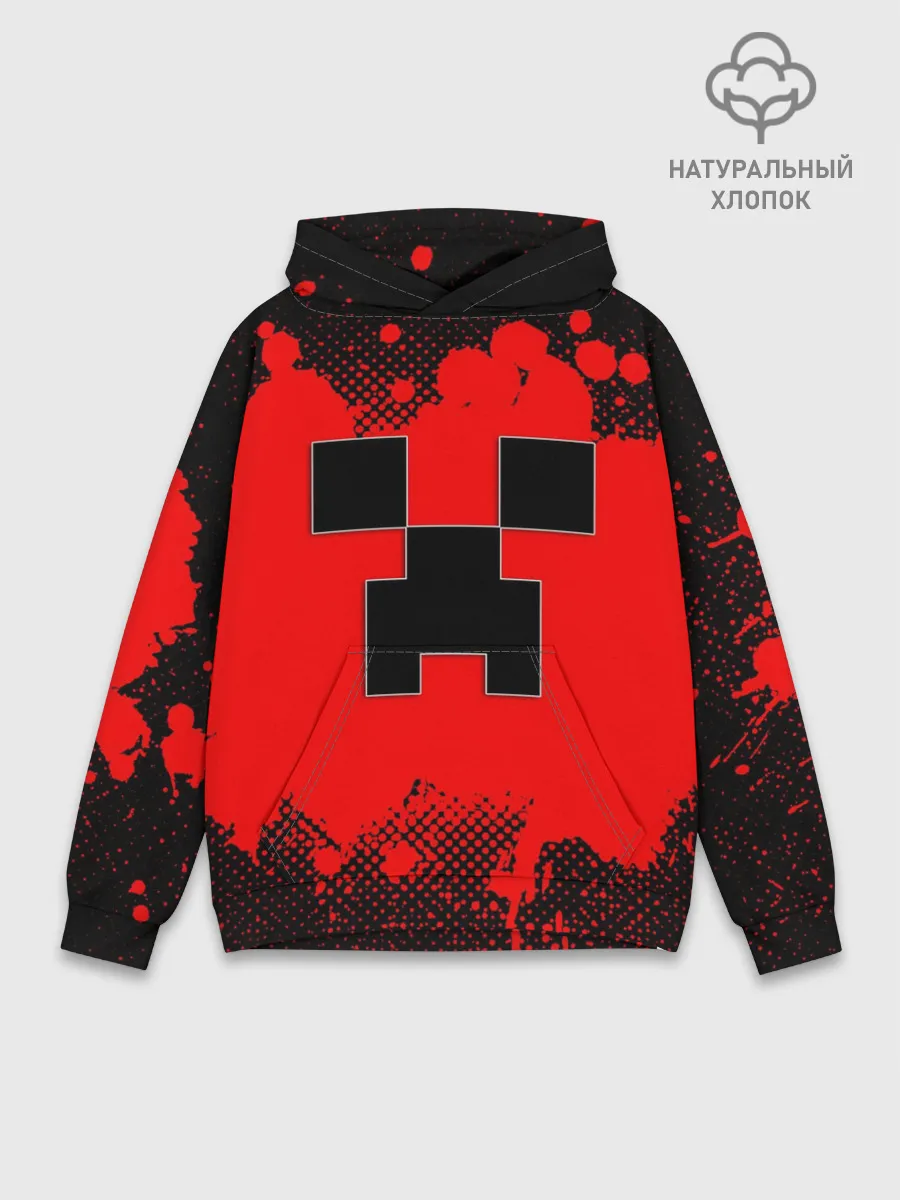 Худи мужской база хлопок / MINECRAFT