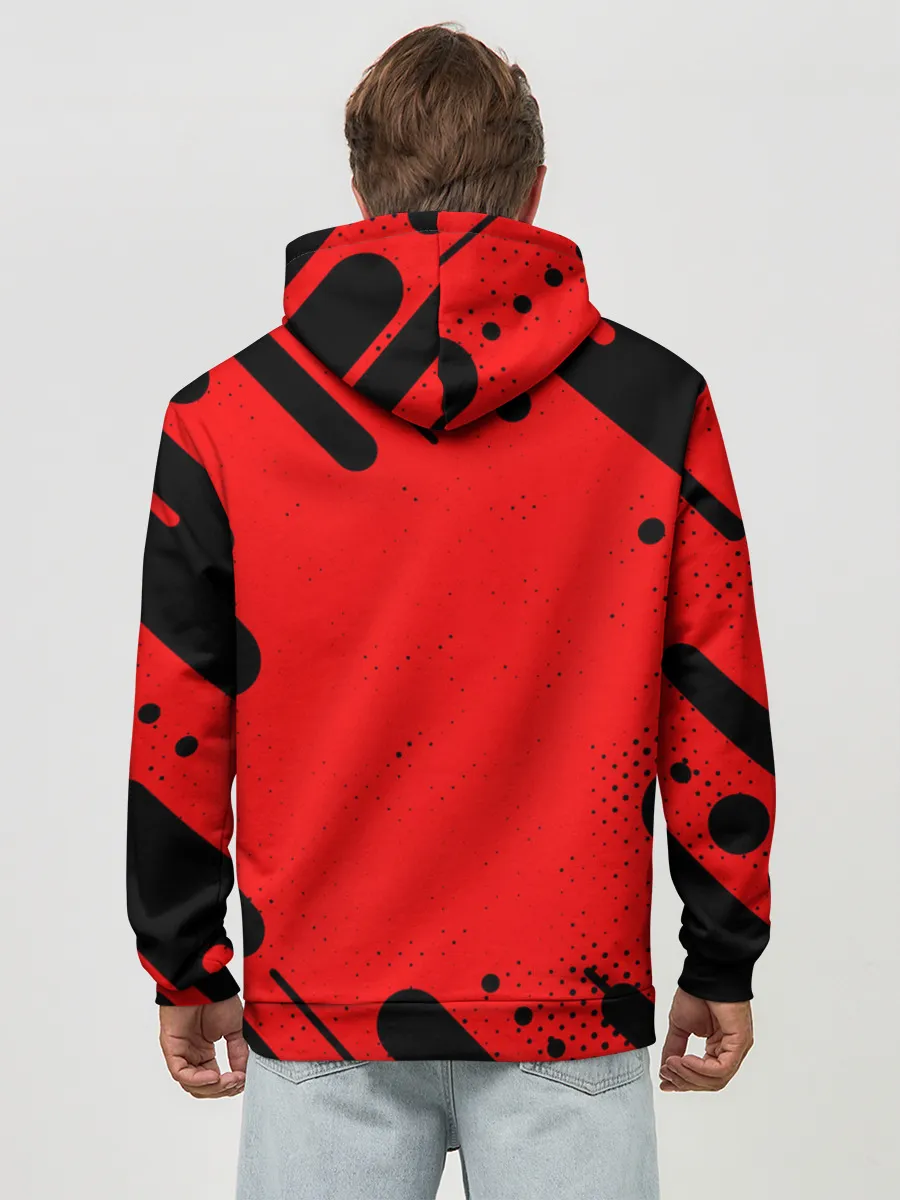 Худи мужской база хлопок / AC MILAN / МИЛАН