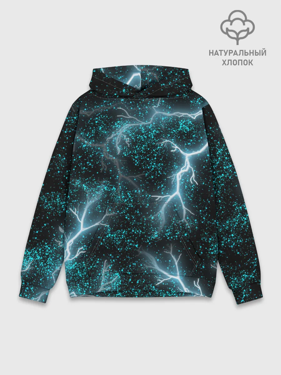 Худи мужской база хлопок / Молния