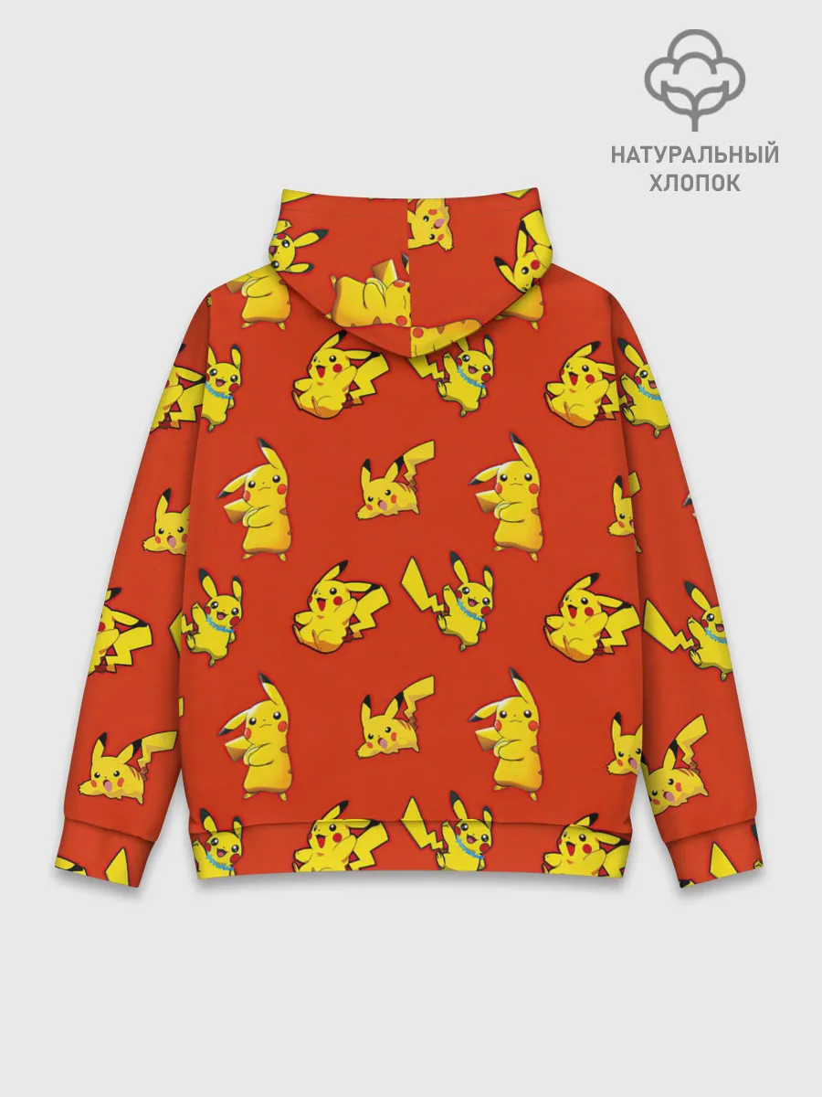 Худи мужской база хлопок / Пикачу