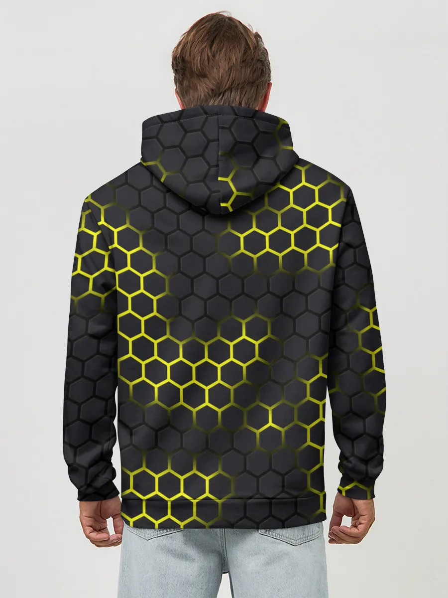 Худи мужской база хлопок / Pikachu Pika Pika