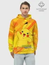 Худи мужской база хлопок / Pikachu Pika Pika