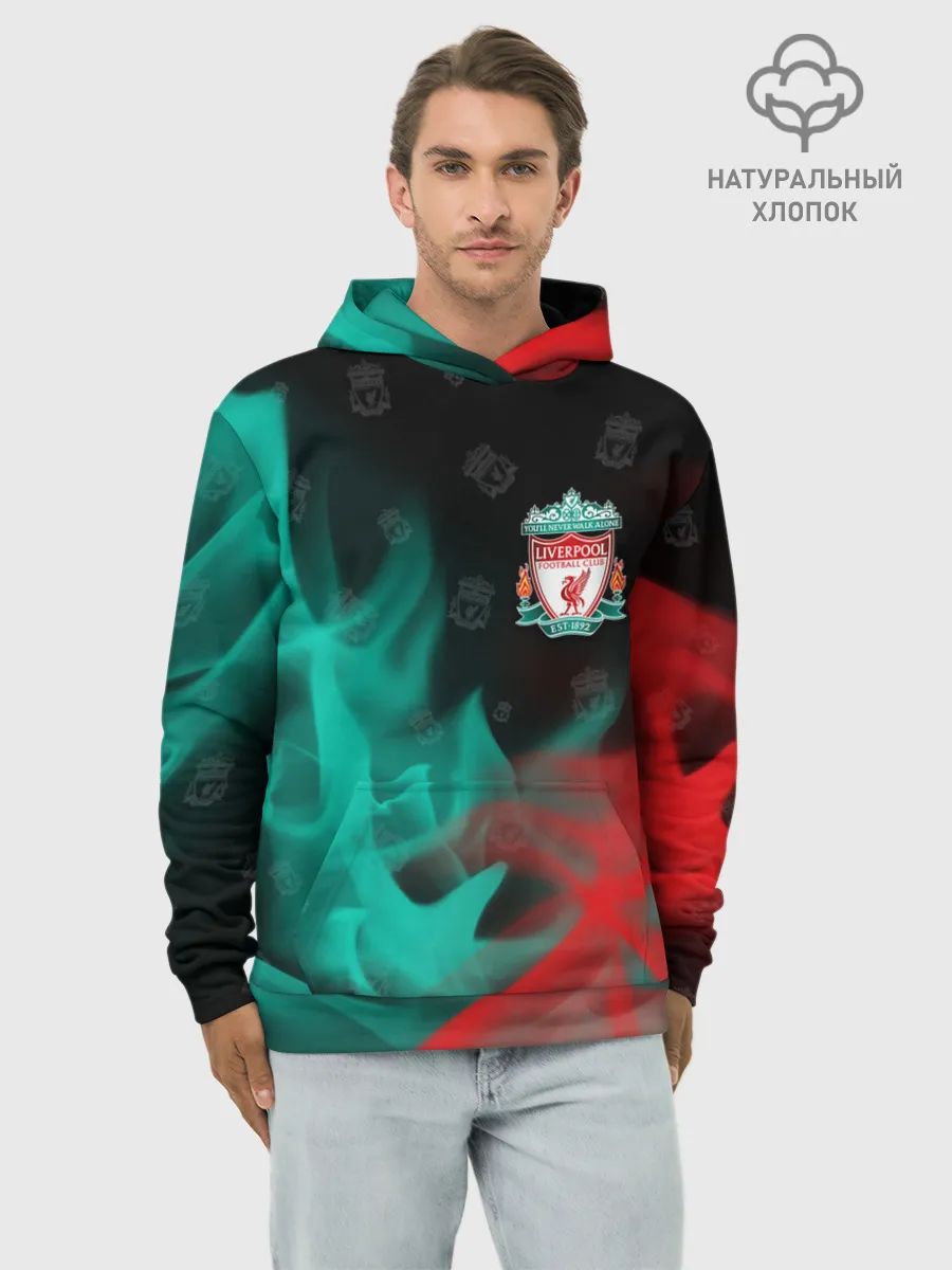 Худи мужской база хлопок / LIVERPOOL / Ливерпуль