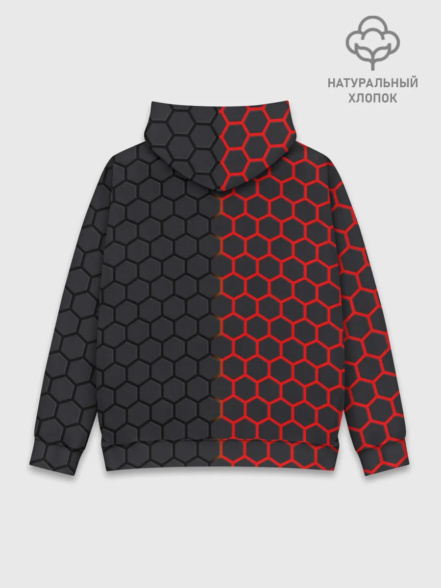 Худи мужской база хлопок / НЕОНОВЫЕ СОТЫ