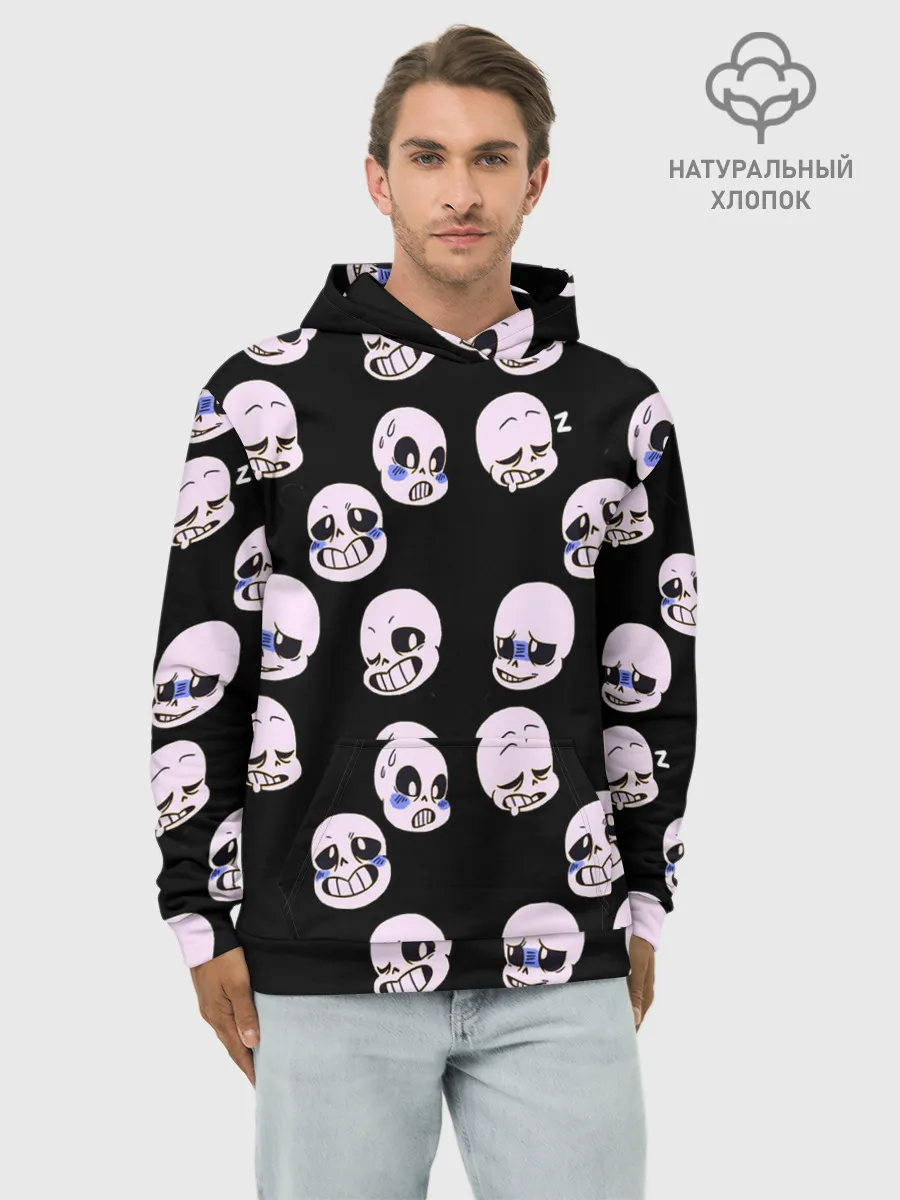 Худи мужской база хлопок / Undertale