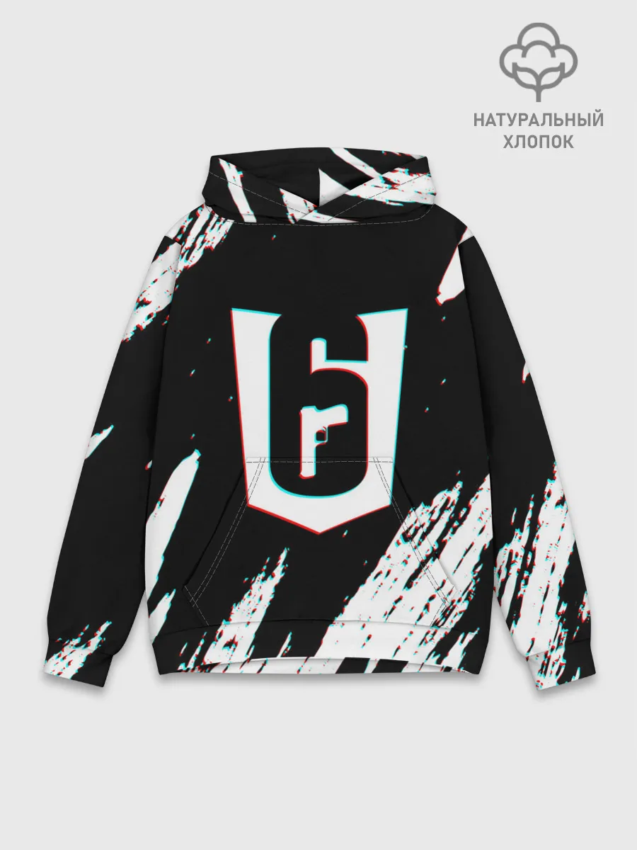 Худи мужской база хлопок / RAINBOW SIX SIEGE.