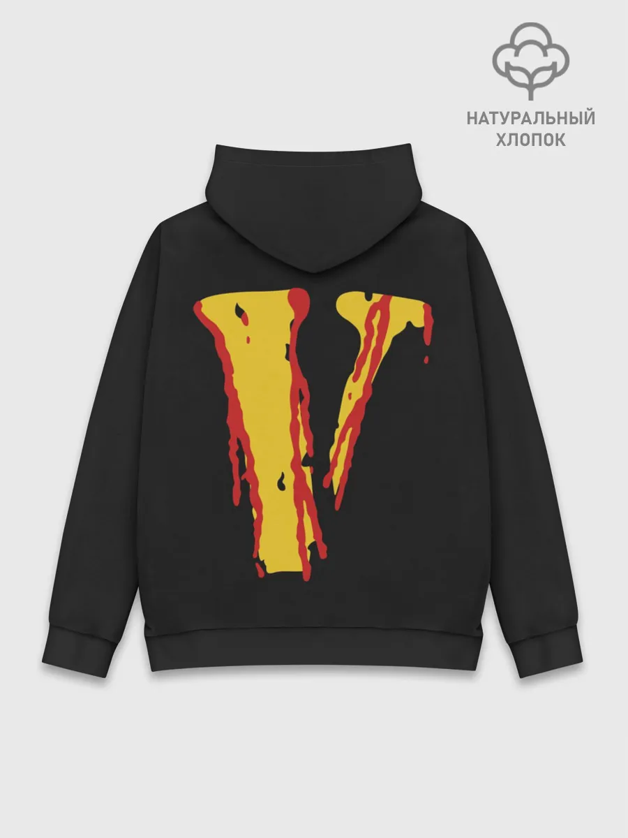 Худи мужской база хлопок / Pop Up Smiley