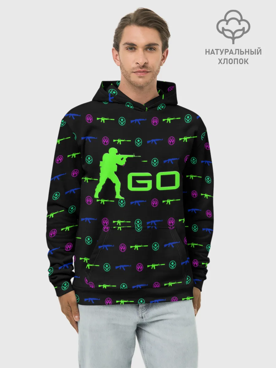 Худи мужской база хлопок / CS GO