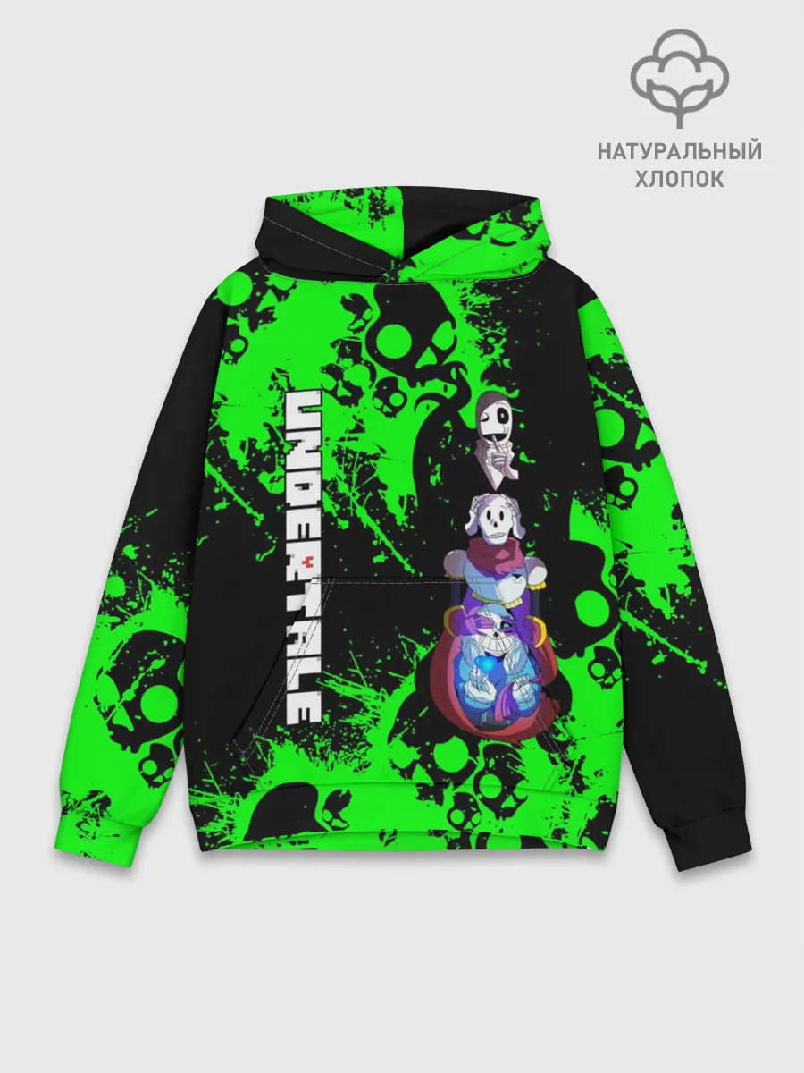 Худи мужской база хлопок / Undertale | Sans