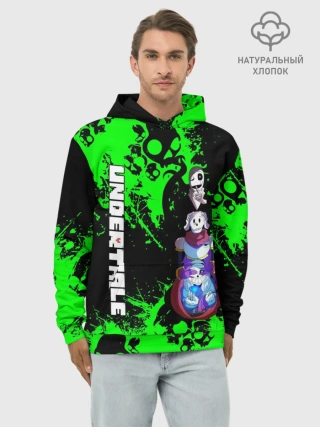 Худи мужской база хлопок / Undertale | Sans