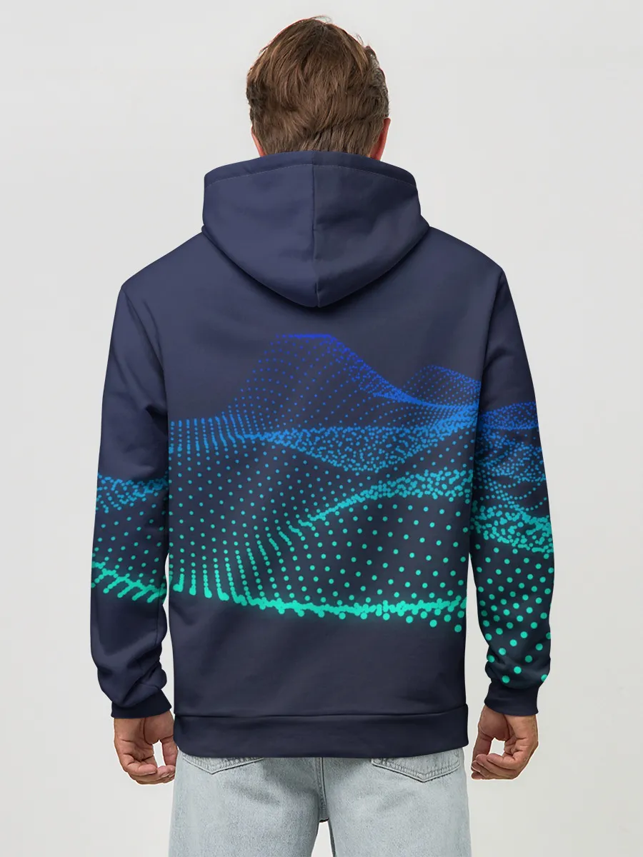 Худи мужской база хлопок / Абстракция