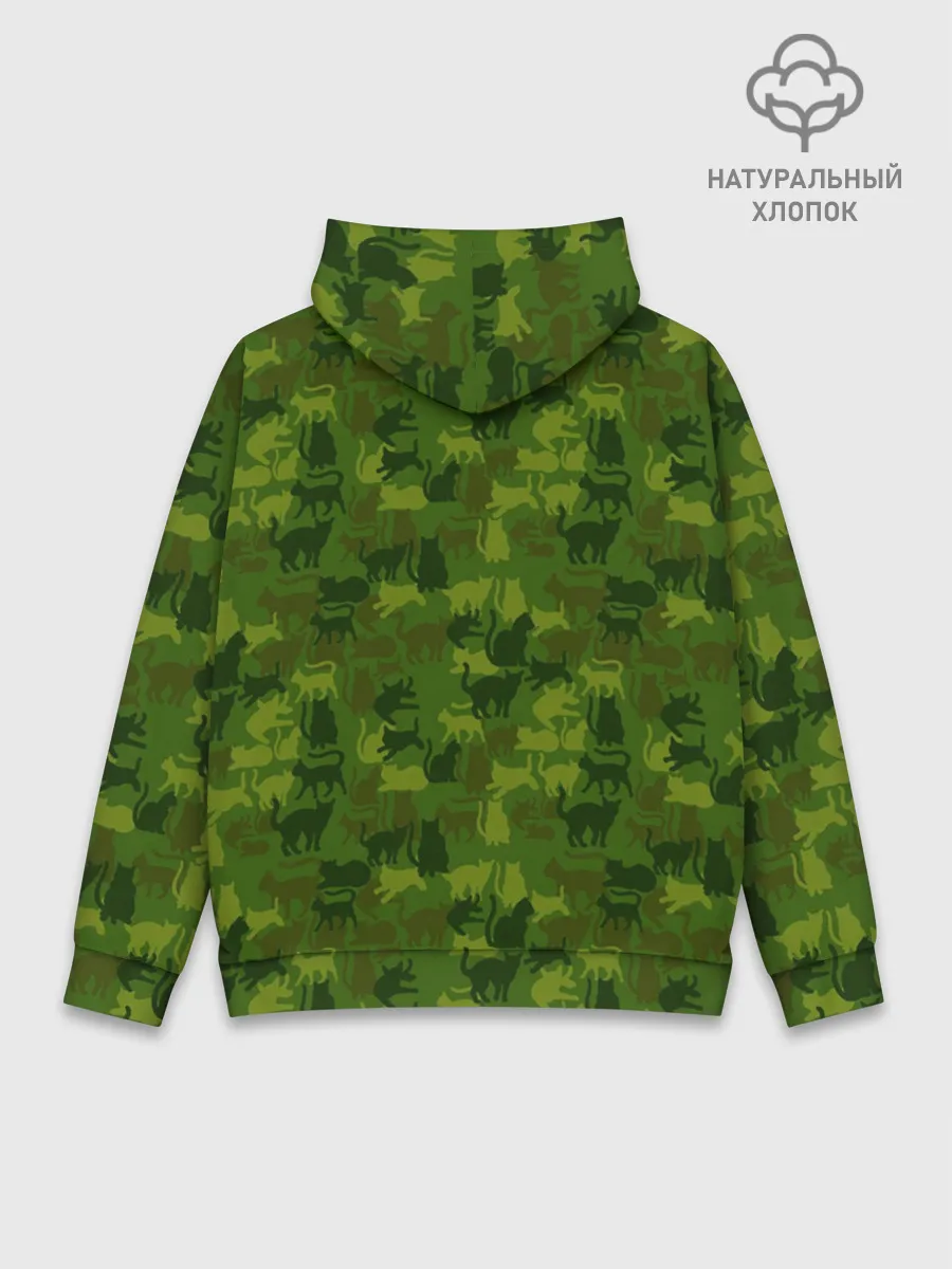 Худи мужской база хлопок / Камуфляж | Котики