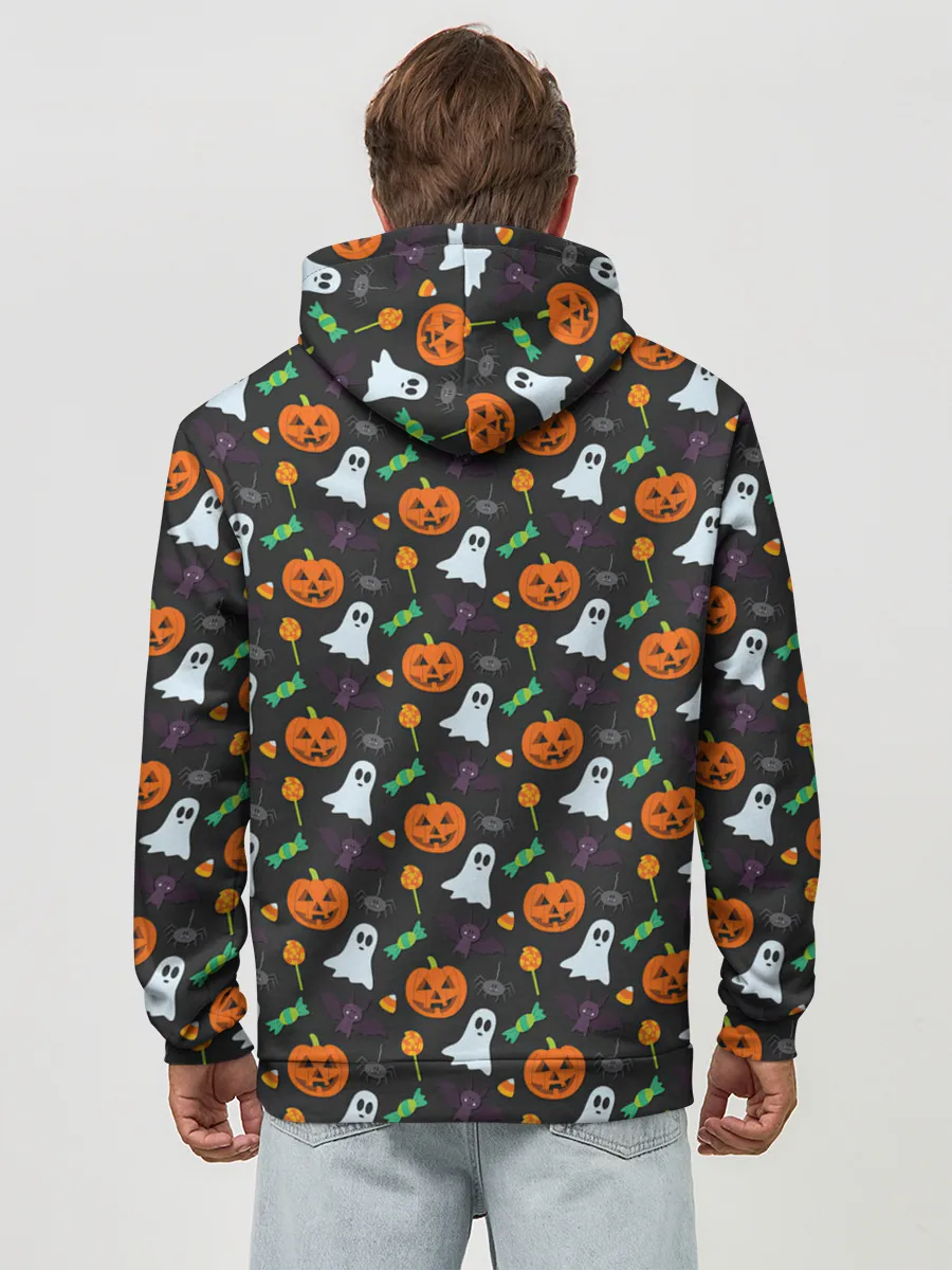 Худи мужской база хлопок / Праздничный хэллоуин