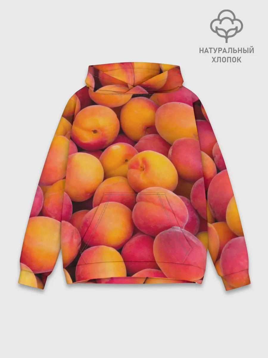 Худи мужской база хлопок / Персики
