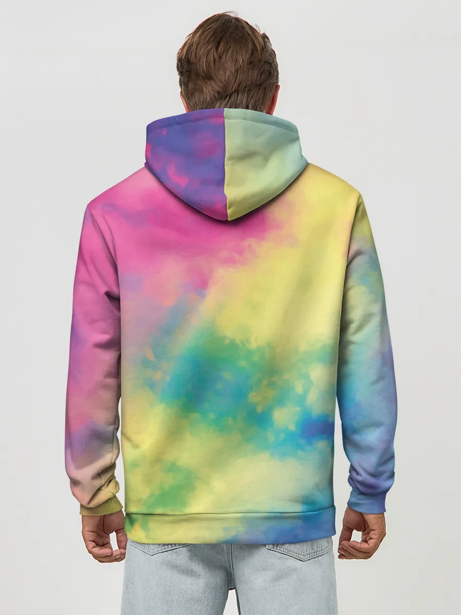 Худи мужской база хлопок / Tie-Dye