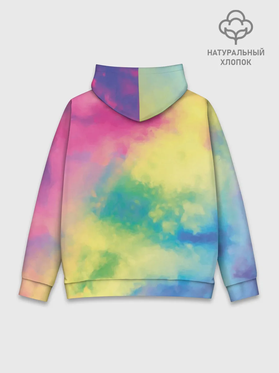 Худи мужской база хлопок / Tie-Dye