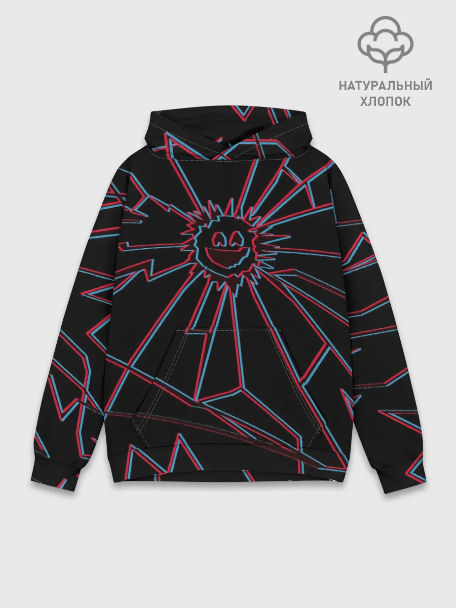 Худи мужской база хлопок / ЧЕРНОЕ ЗЕРКАЛО