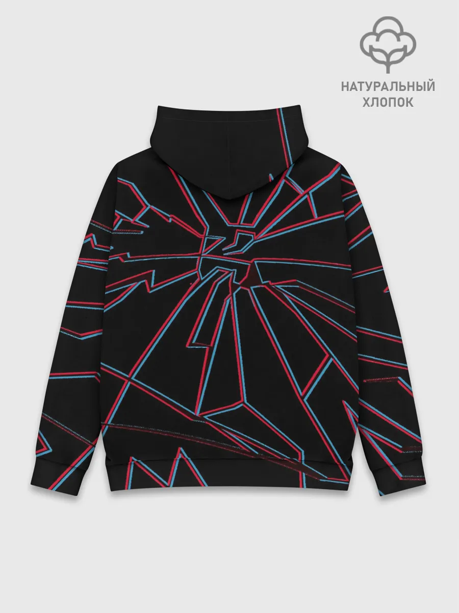 Худи мужской база хлопок / ЧЕРНОЕ ЗЕРКАЛО