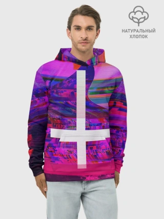 Худи мужской база хлопок / Cross