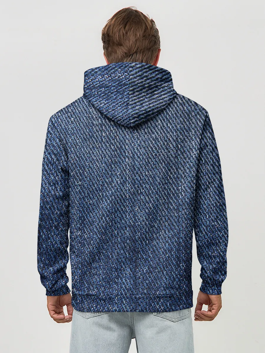 Худи мужской база хлопок / Джинса