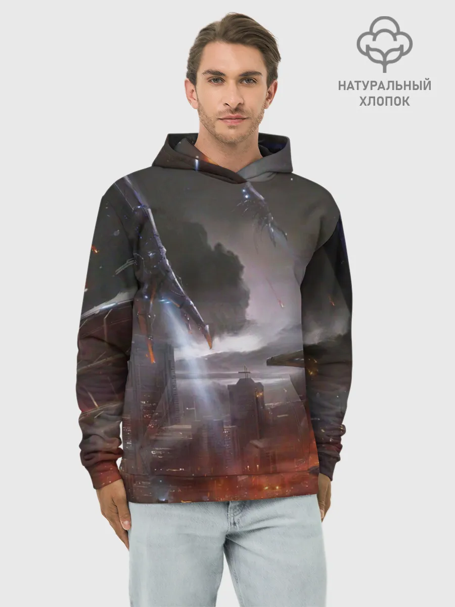 Худи мужской база хлопок / Mass Effect 3