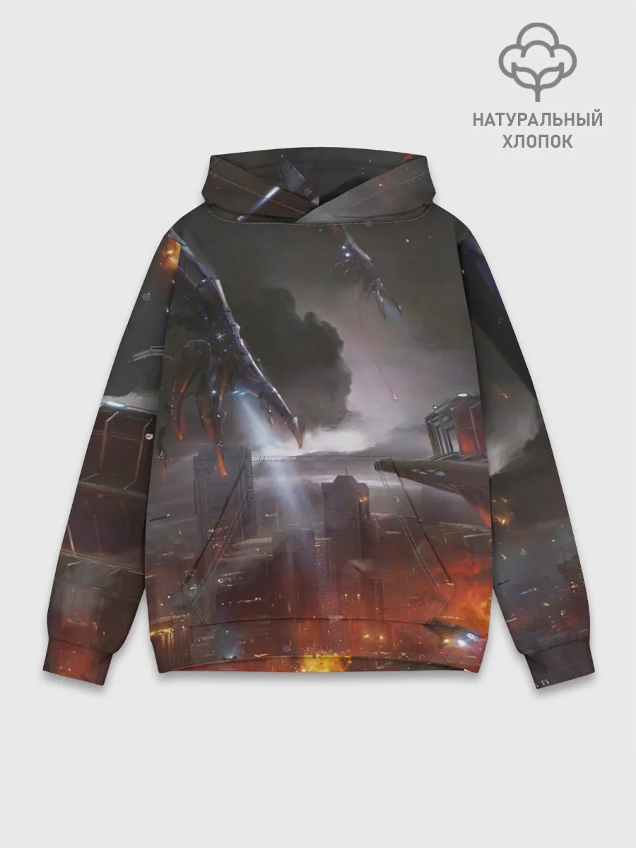 Худи мужской база хлопок / Mass Effect 3