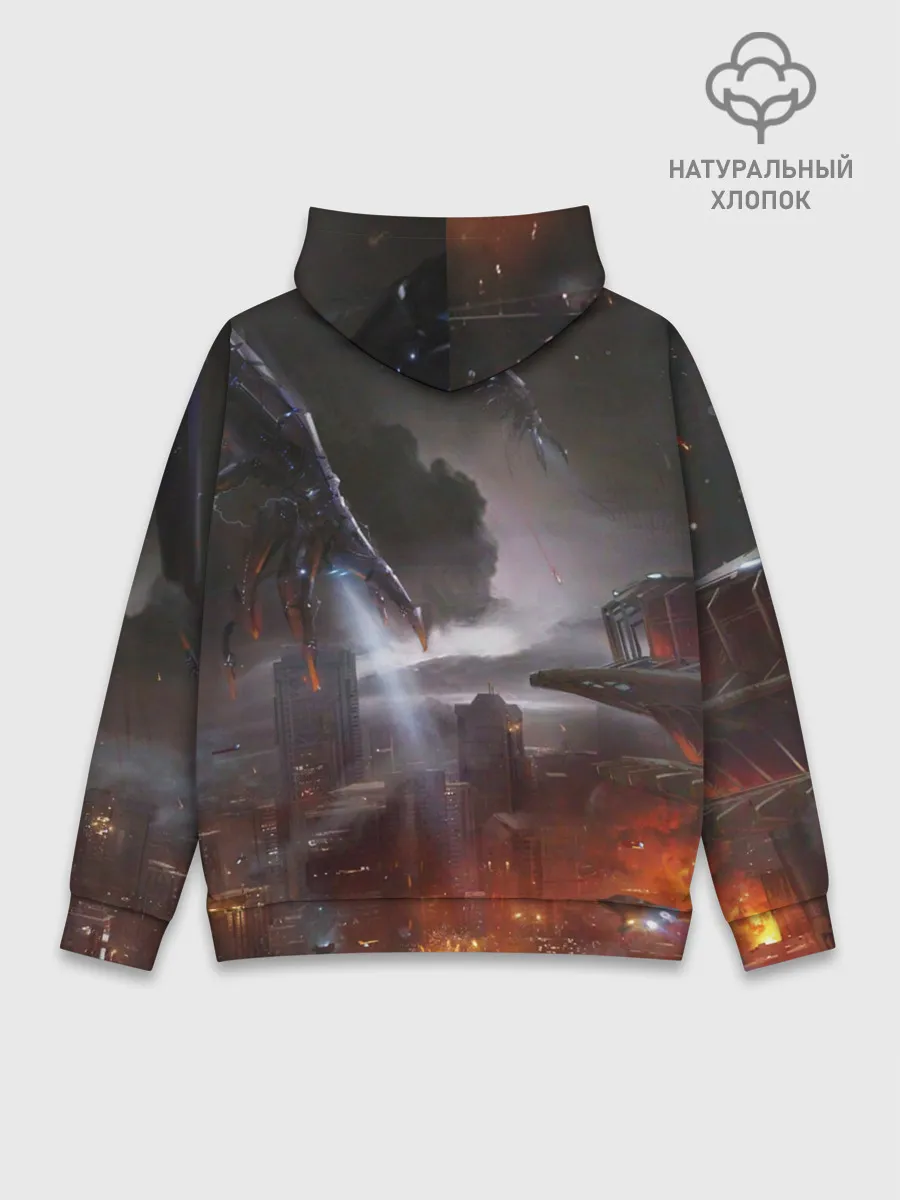 Худи мужской база хлопок / Mass Effect 3