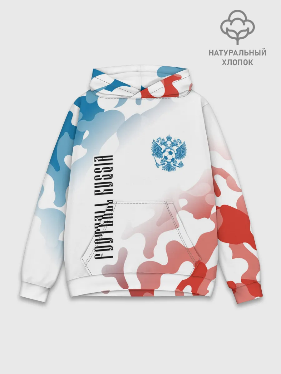 Худи мужской база хлопок / FOOTBALL RUSSIA / Футбол