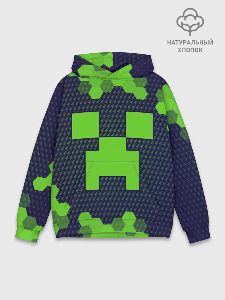 Худи мужской база хлопок / MINECRAFT / МАЙНКРАФТ