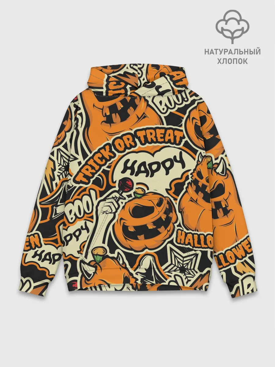 Худи мужской база хлопок / Хэллоуин