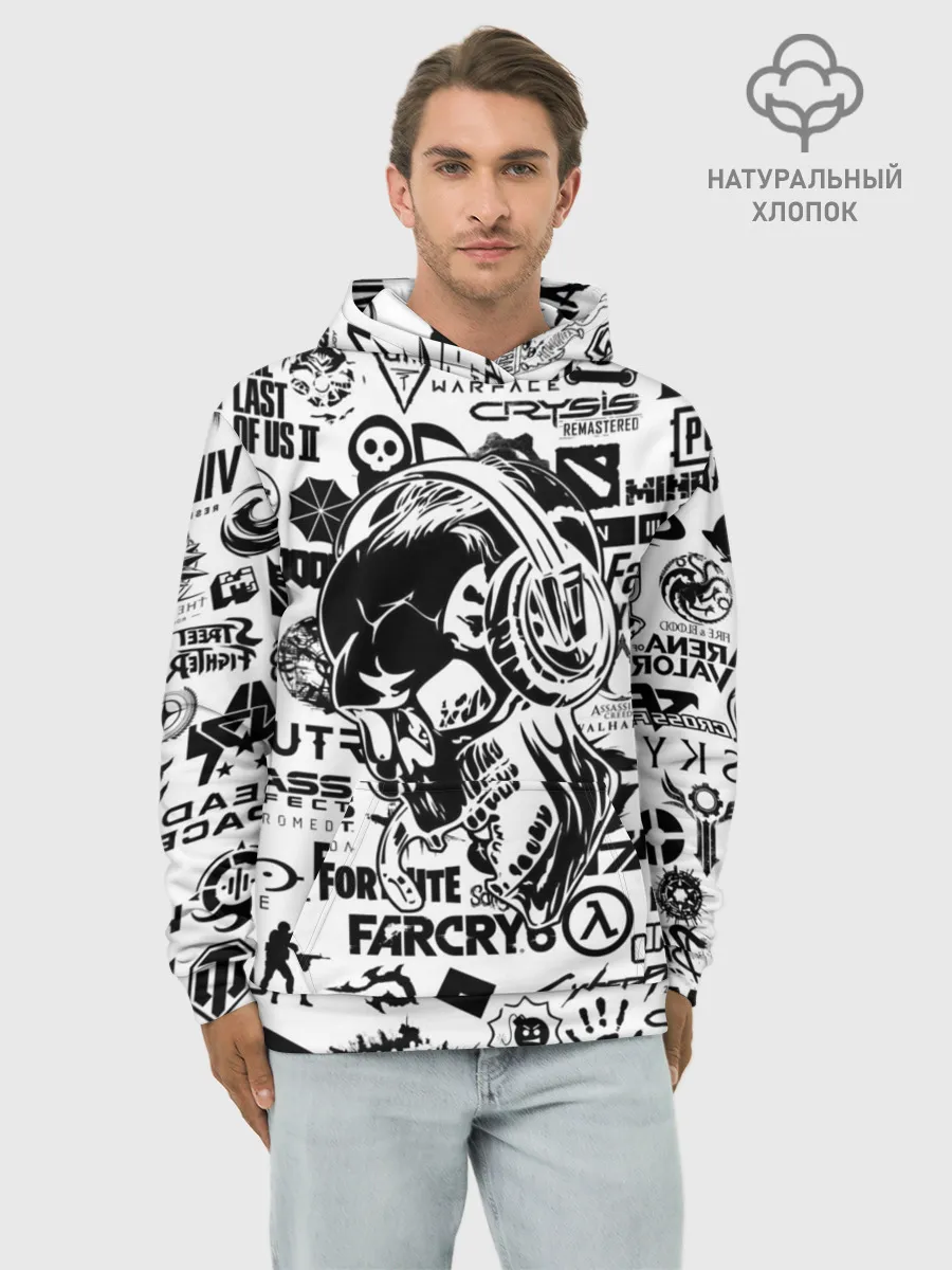 Худи мужской база хлопок / PROGAMER | Все Игры