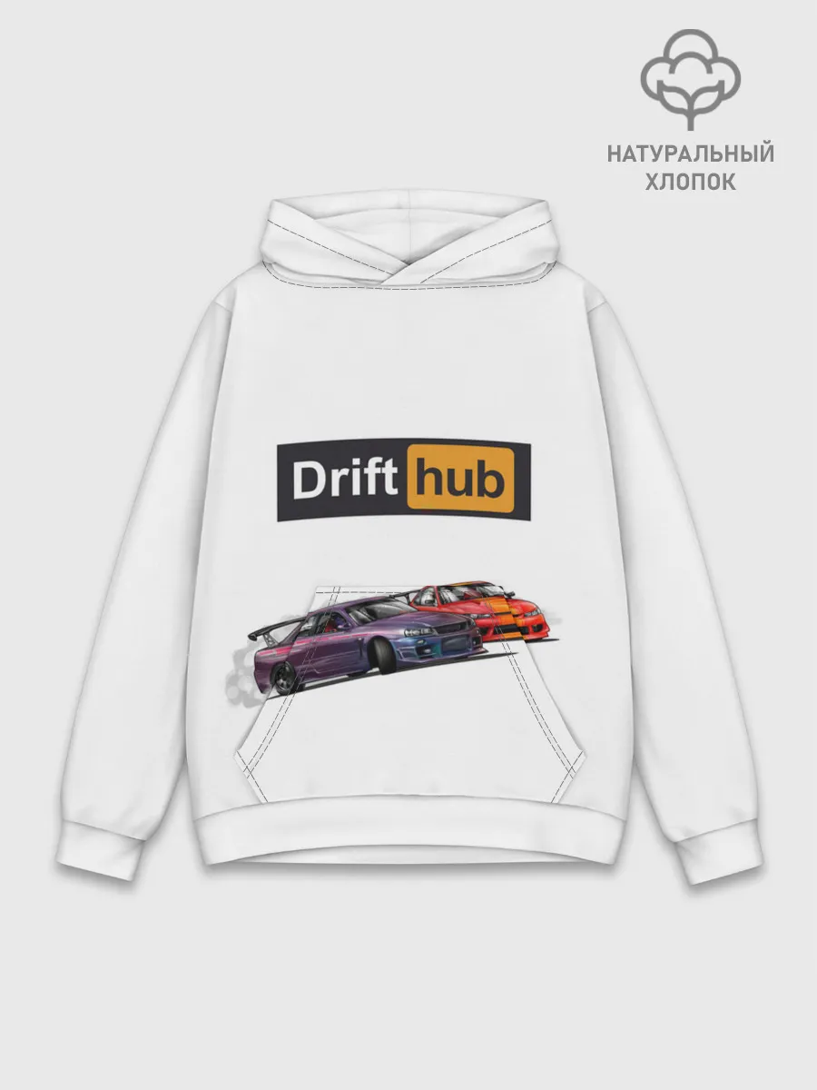 Худи мужской база хлопок / Дрифт