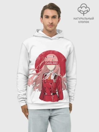 Худи мужской база хлопок / Darling Zero Two White