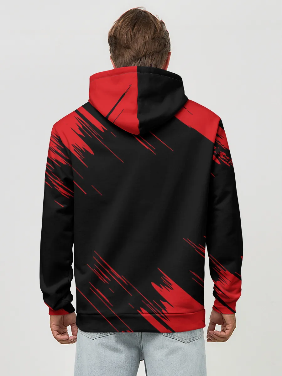 Худи мужской база хлопок / AC MILAN.