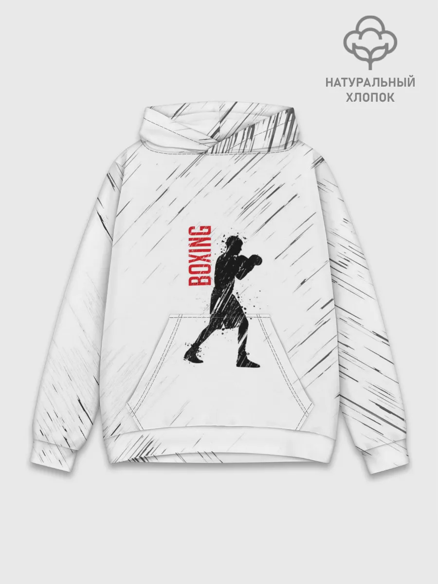 Худи мужской база хлопок / Бокс