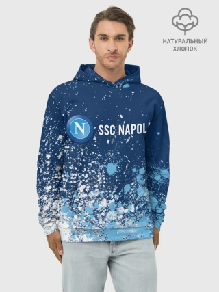 Худи мужской база хлопок / SSC NAPOLI / Наполи