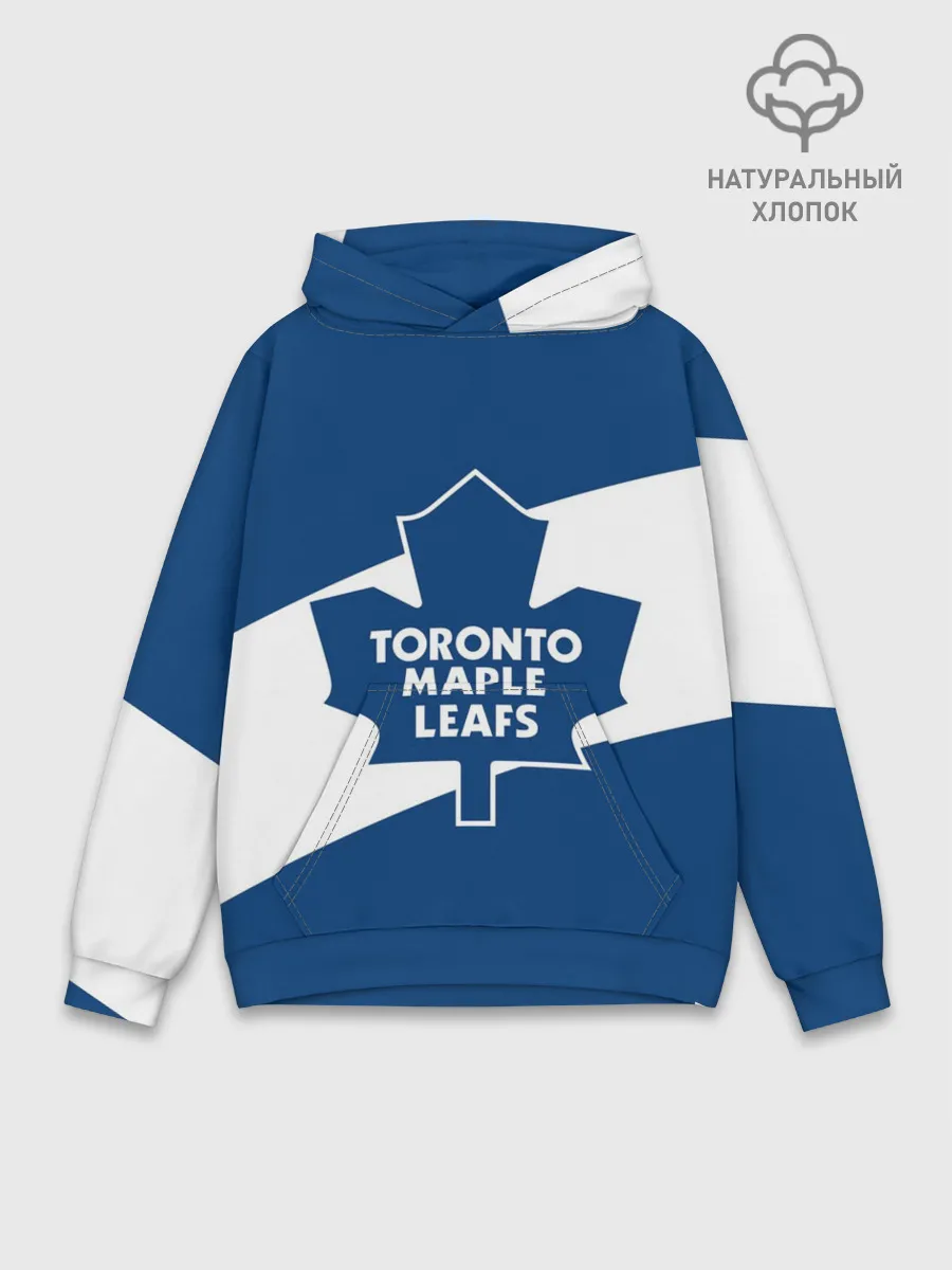 Худи мужской база хлопок / Торонто Мейпл Лифс