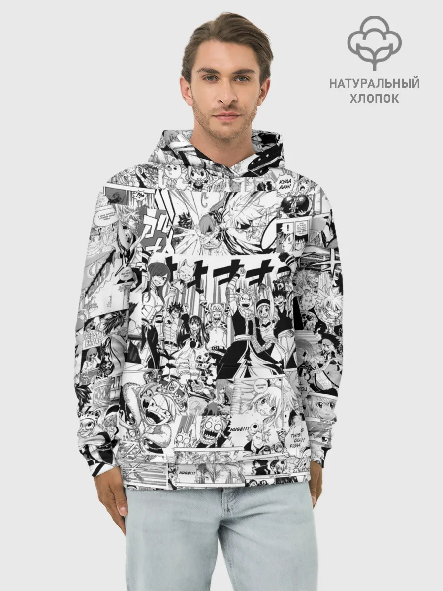 Худи мужской база хлопок / Хвост Феи Грей