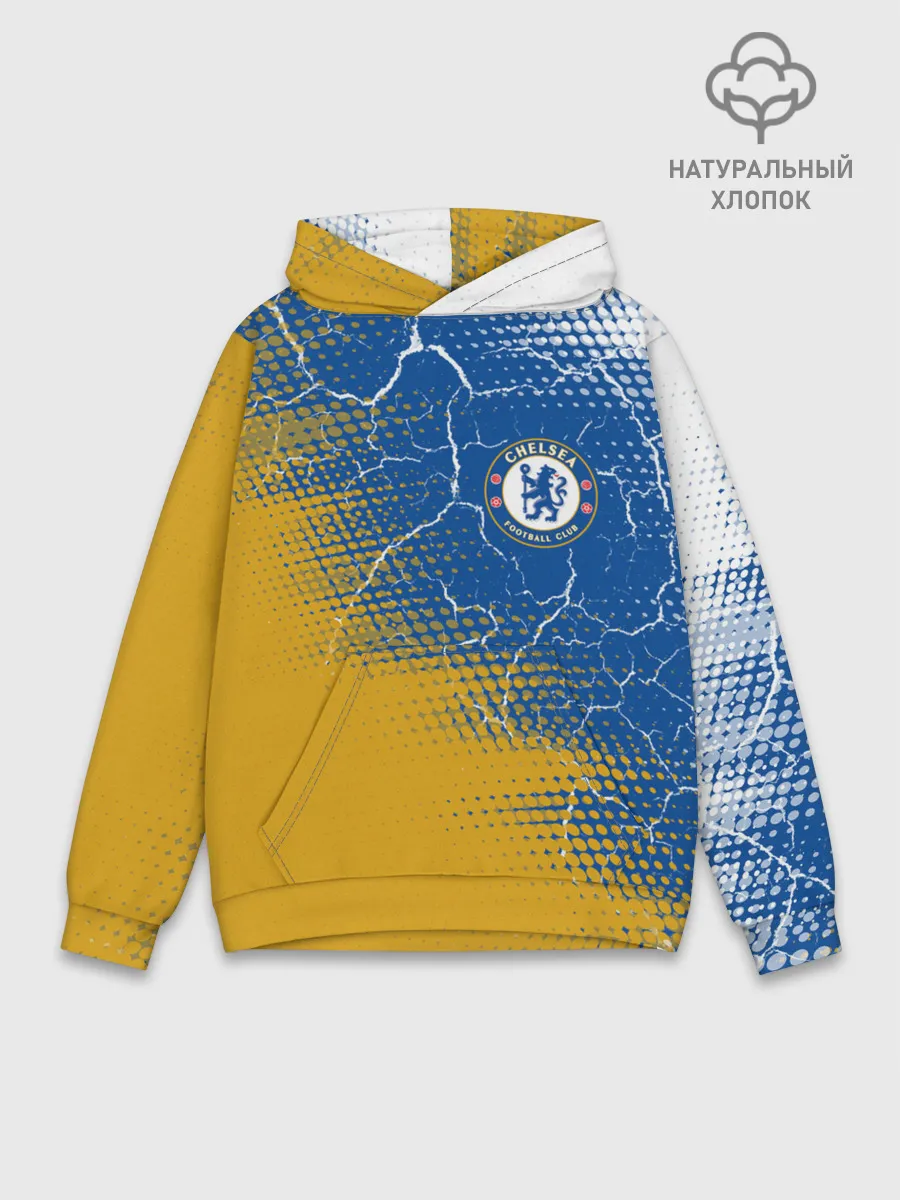 Худи мужской база хлопок / CHELSEA F.C. / ЧЕЛСИ