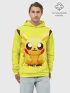 Худи мужской база хлопок / Pikachu Pika Pika