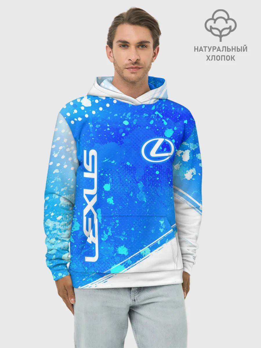 Худи мужской база хлопок / LEXUS / ЛЕКСУС