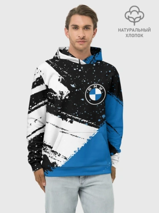 Худи мужской база хлопок / BMW / БМВ