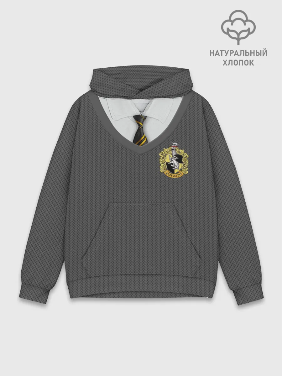 Худи мужской база хлопок / Форма Пуффендуя