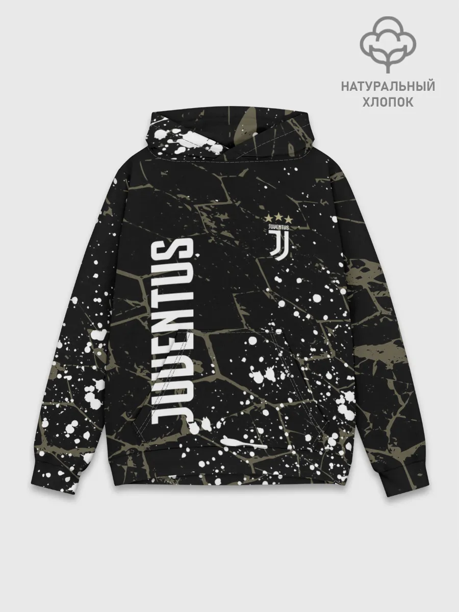 Худи мужской база хлопок / JUVENTUS.