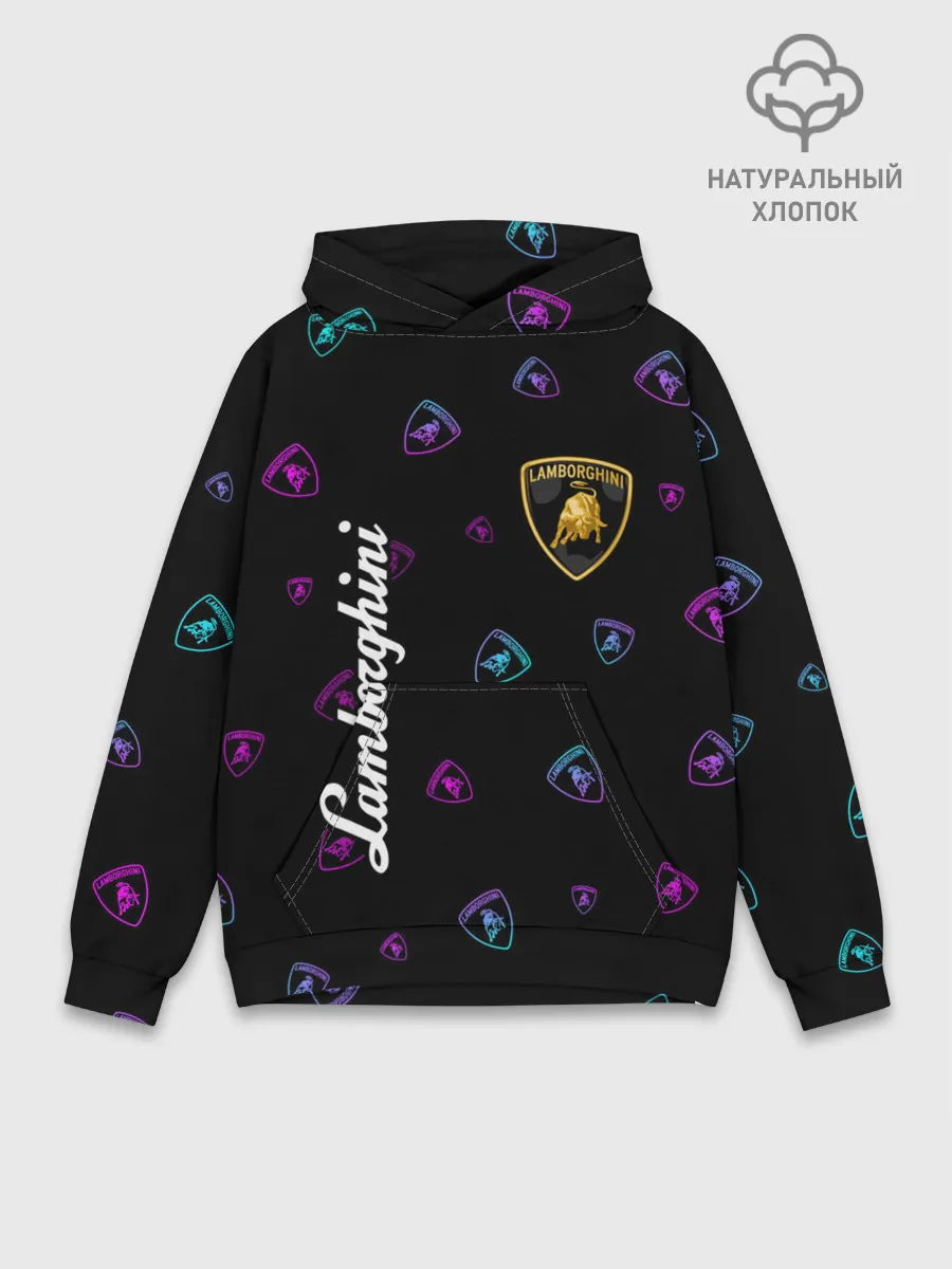 Худи мужской база хлопок / LAMBORGHINI / Ламборгини