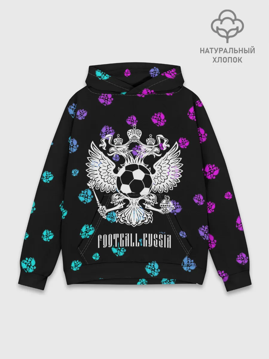 Худи мужской база хлопок / FOOTBALL RUSSIA / Футбол