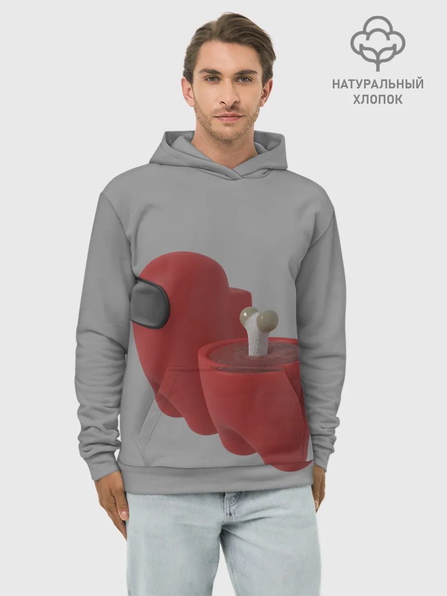 Худи мужской база хлопок / Among Us - Human