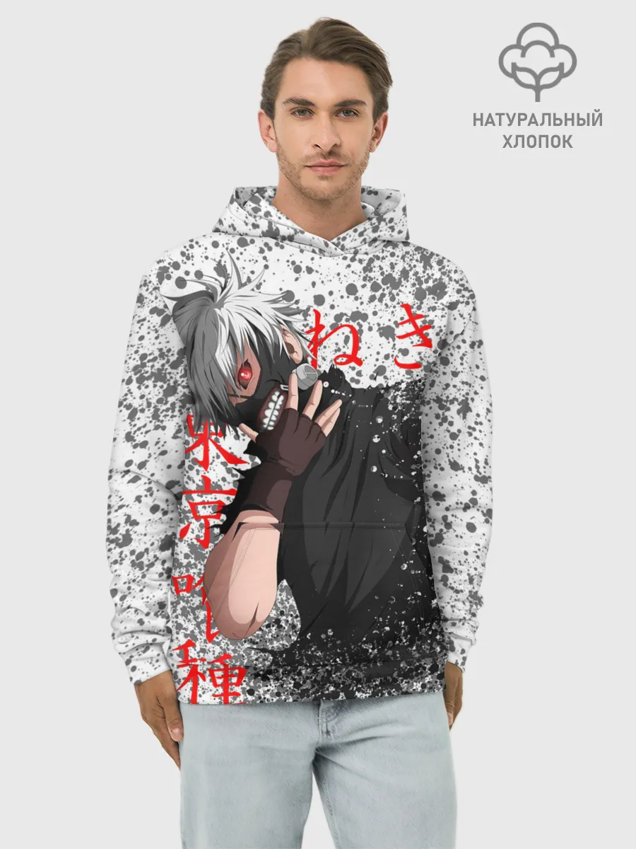 Худи мужской база хлопок / ТОКИЙСКИЙ ГУЛЬ