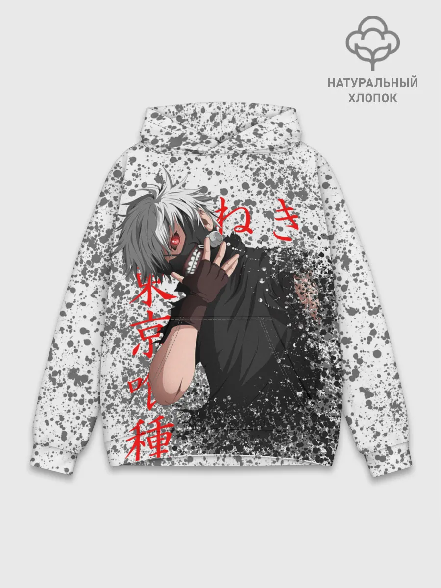 Худи мужской база хлопок / ТОКИЙСКИЙ ГУЛЬ